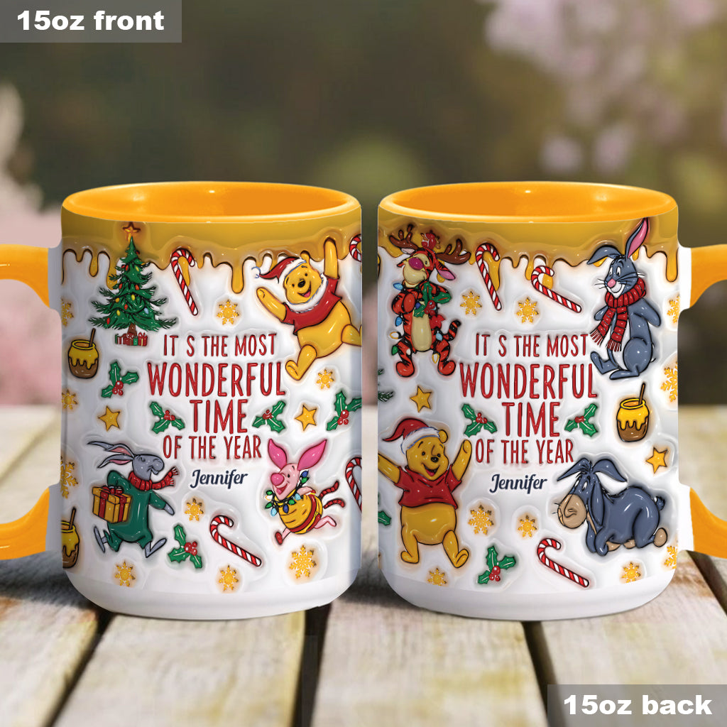Bear and Friends Christmas - Personalized Mouse Accent Mug