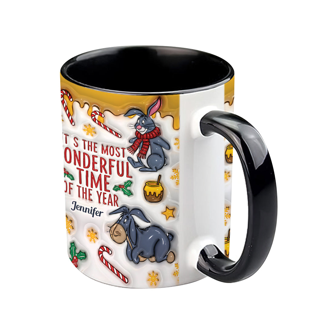 Bear and Friends Christmas - Personalized Mouse Accent Mug