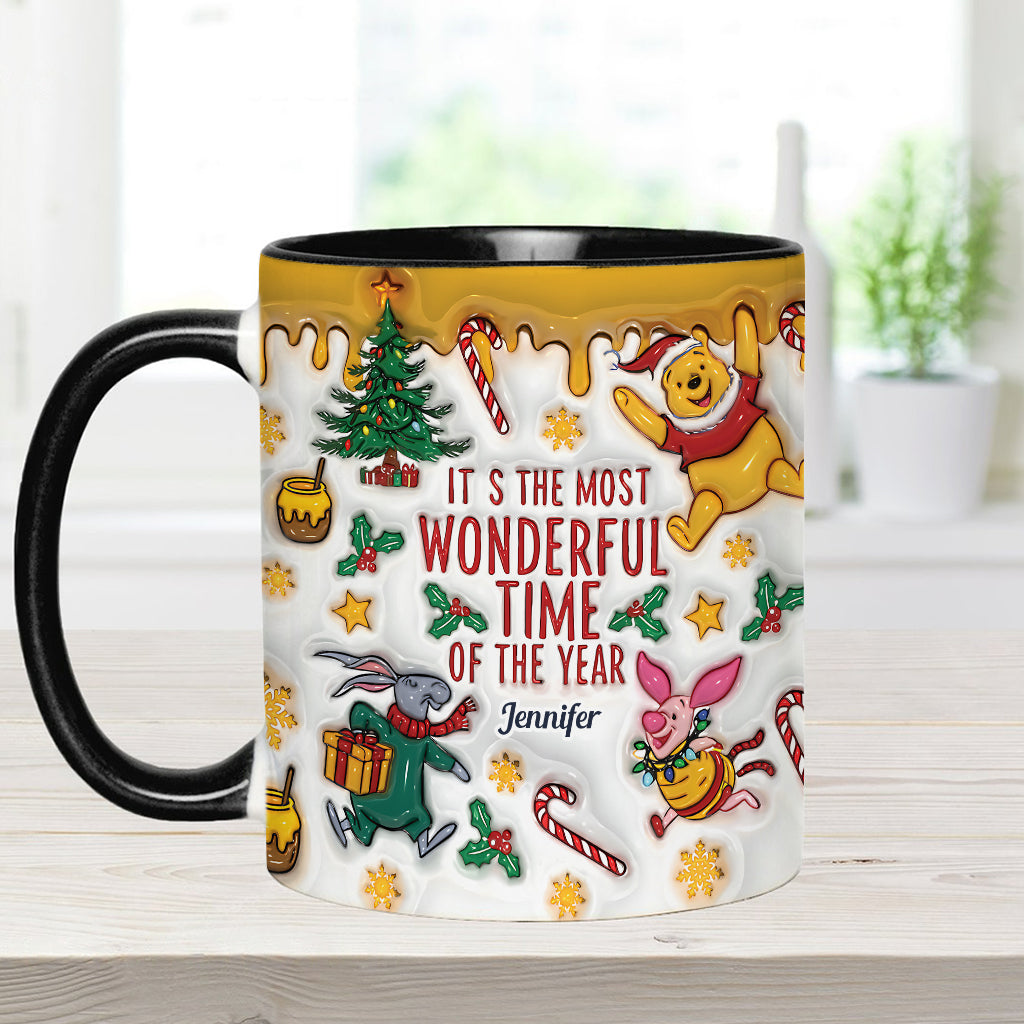 Bear and Friends Christmas - Personalized Mouse Accent Mug