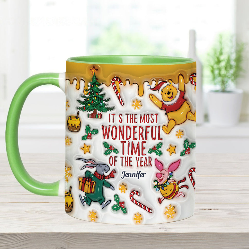 Bear and Friends Christmas - Personalized Mouse Accent Mug