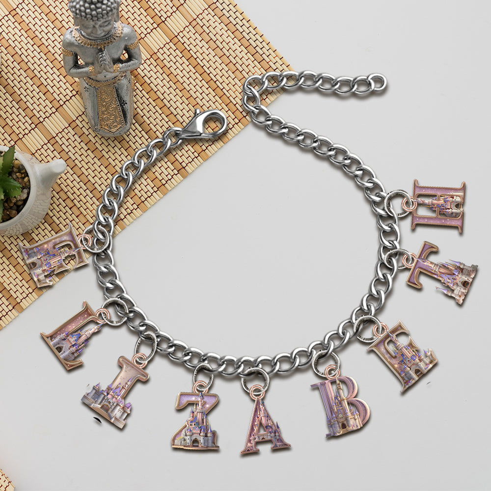 Magical Castle - Personalized Mouse Bracelet With Charms