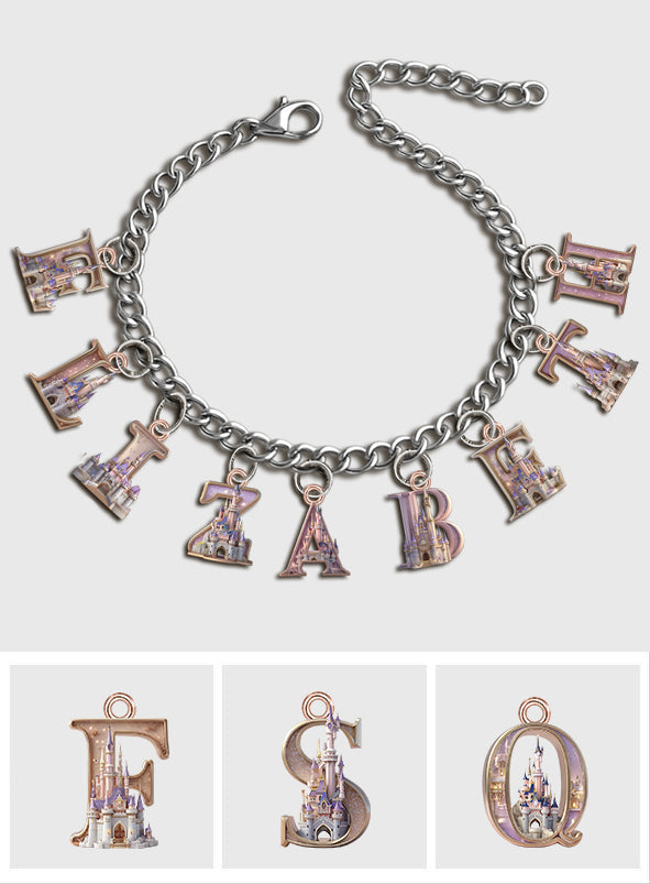 Magical Castle - Personalized Mouse Bracelet With Charms