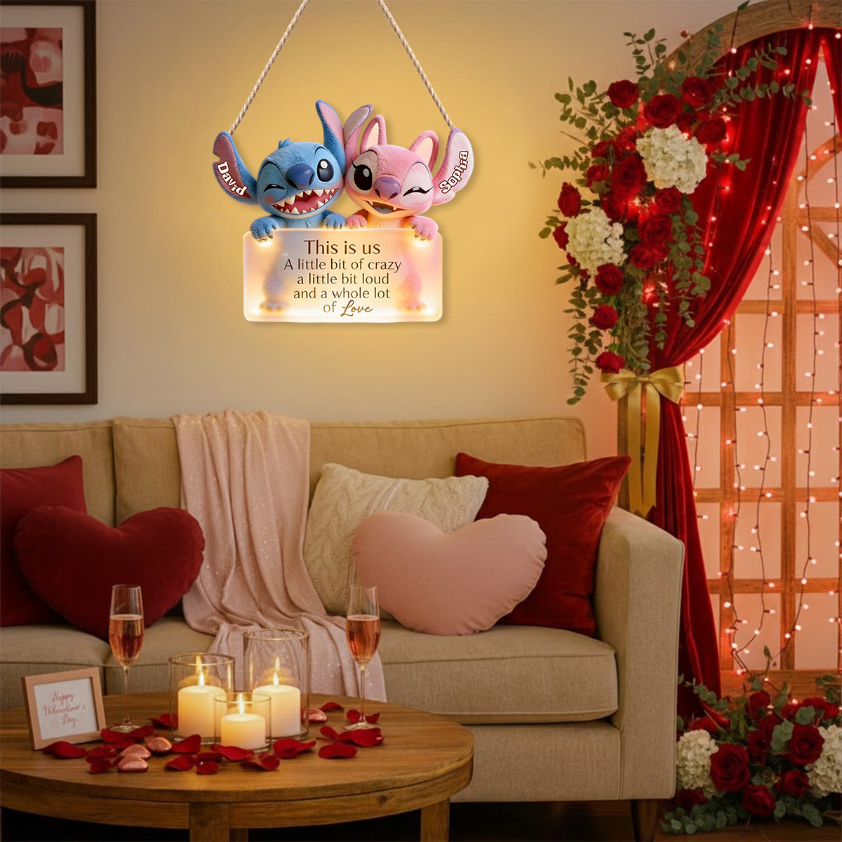 Ohana Means Family - Personalized Ohana LED Light Acrylic Sign