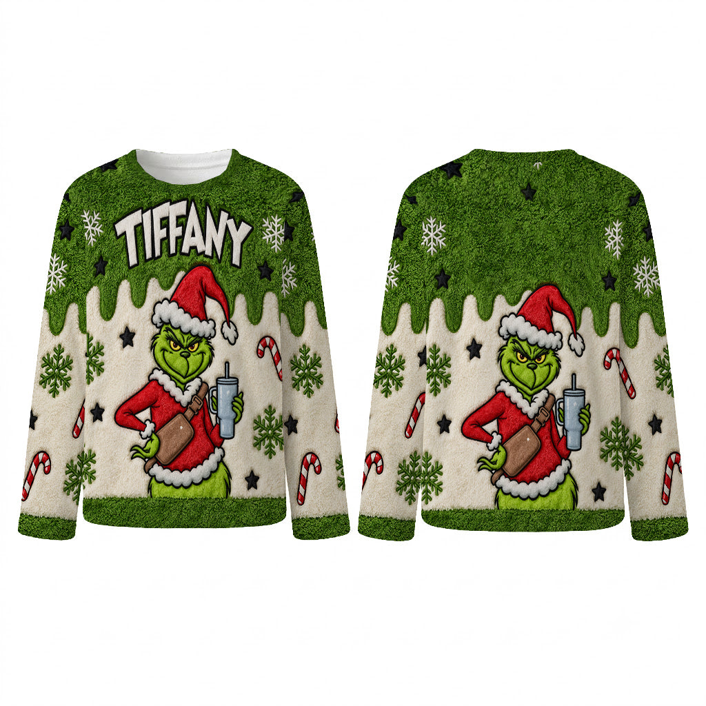 Merry Christmas - Personalized Stole Christmas Fleece Lounge Set