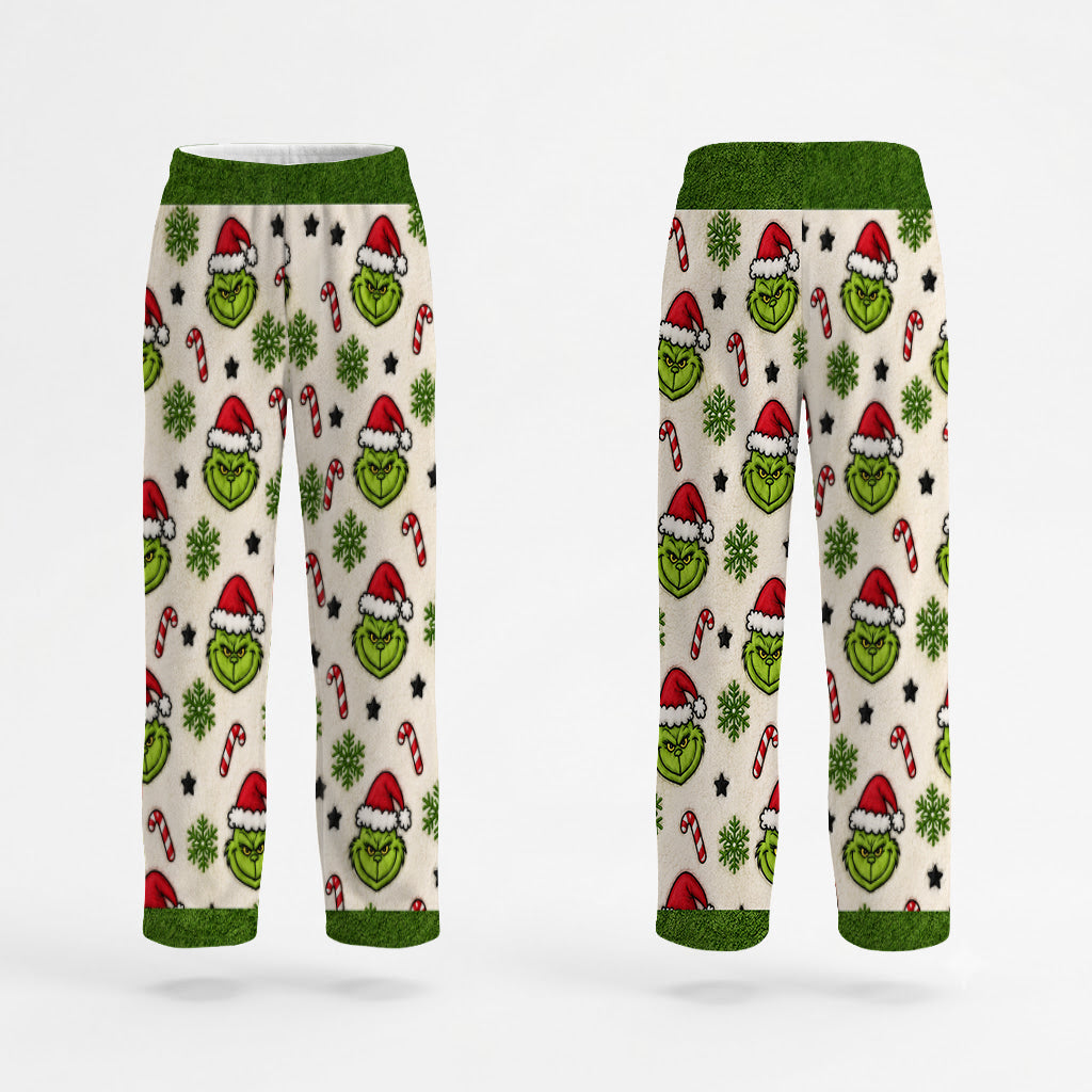 Merry Christmas - Personalized Stole Christmas Fleece Lounge Set