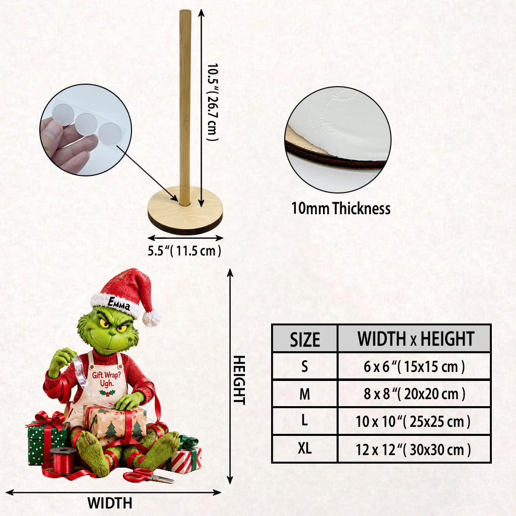 Gift Wrap - Personalized Stole Christmas Paper Towel Stand