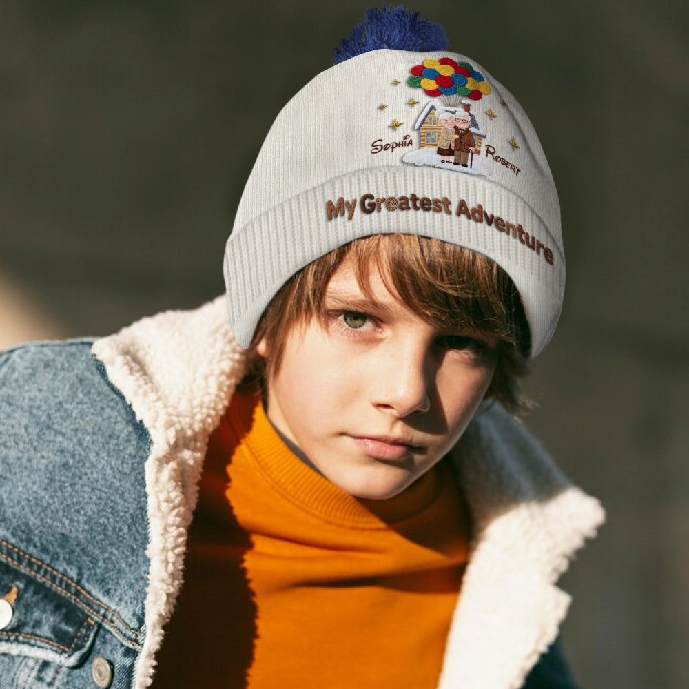 My Greatest Adventure - Personalized Couple Beanie Hat