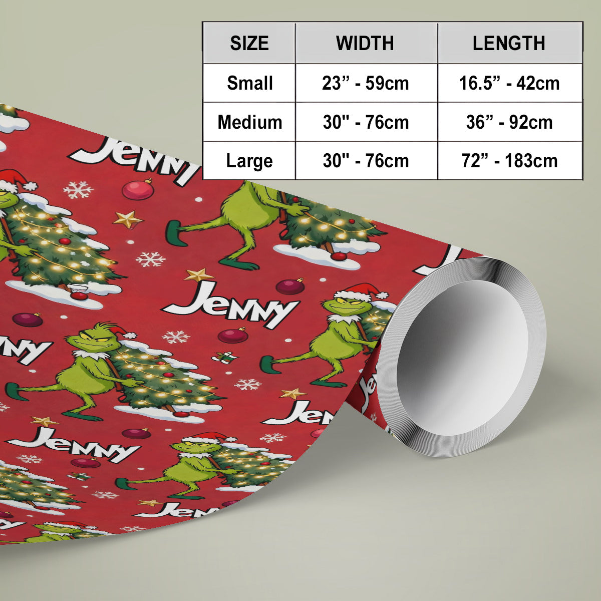 Merry Grinchmas - Personalized Stole Christmas Wrapping Papers