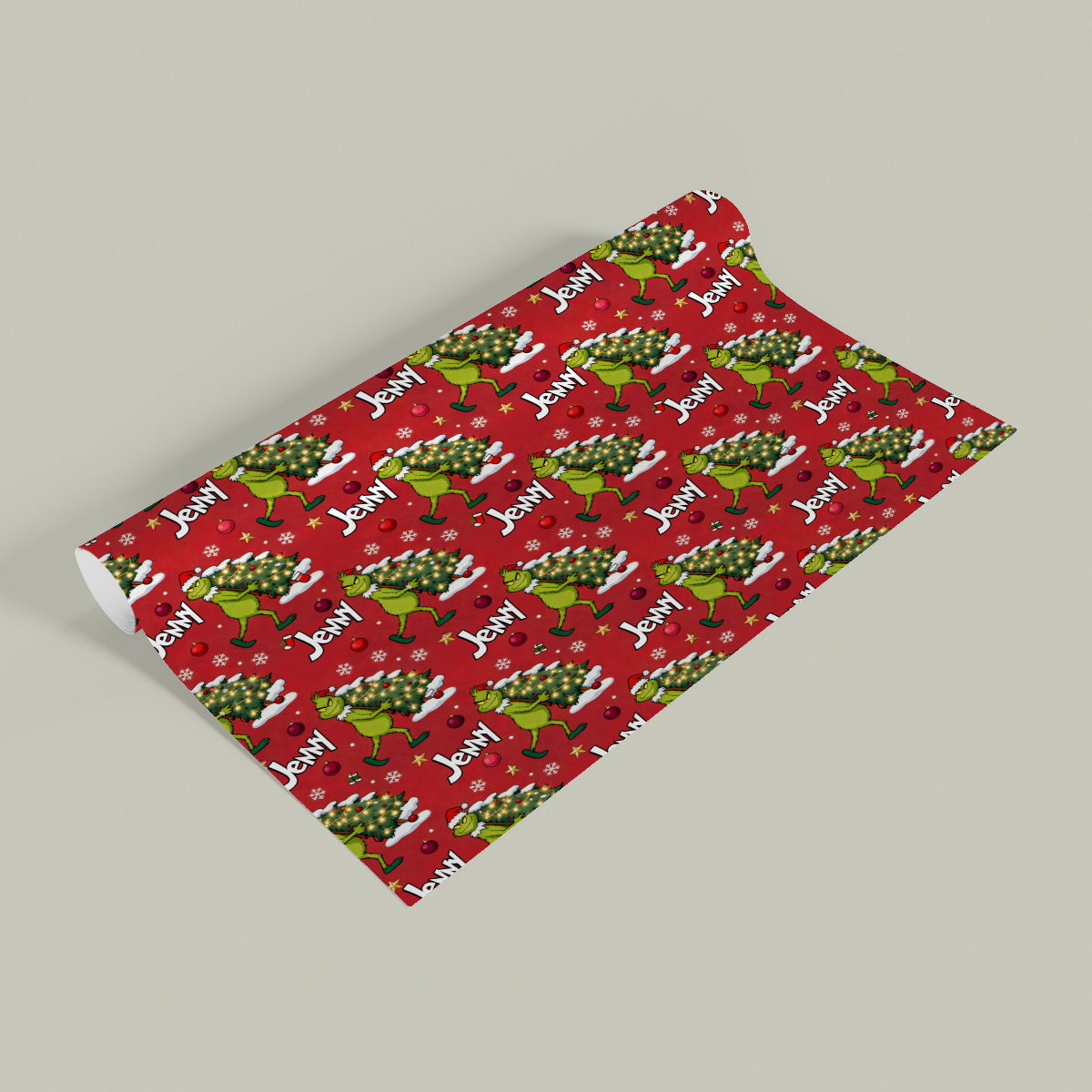 Merry Grinchmas - Personalized Stole Christmas Wrapping Papers