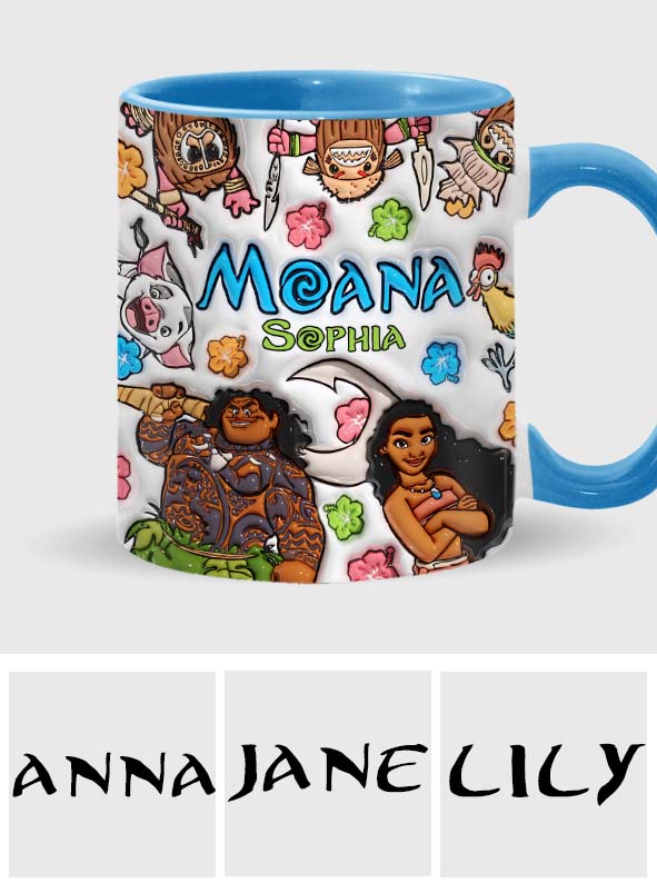 Sea Blossom - Personalized Mouse Accent Mug