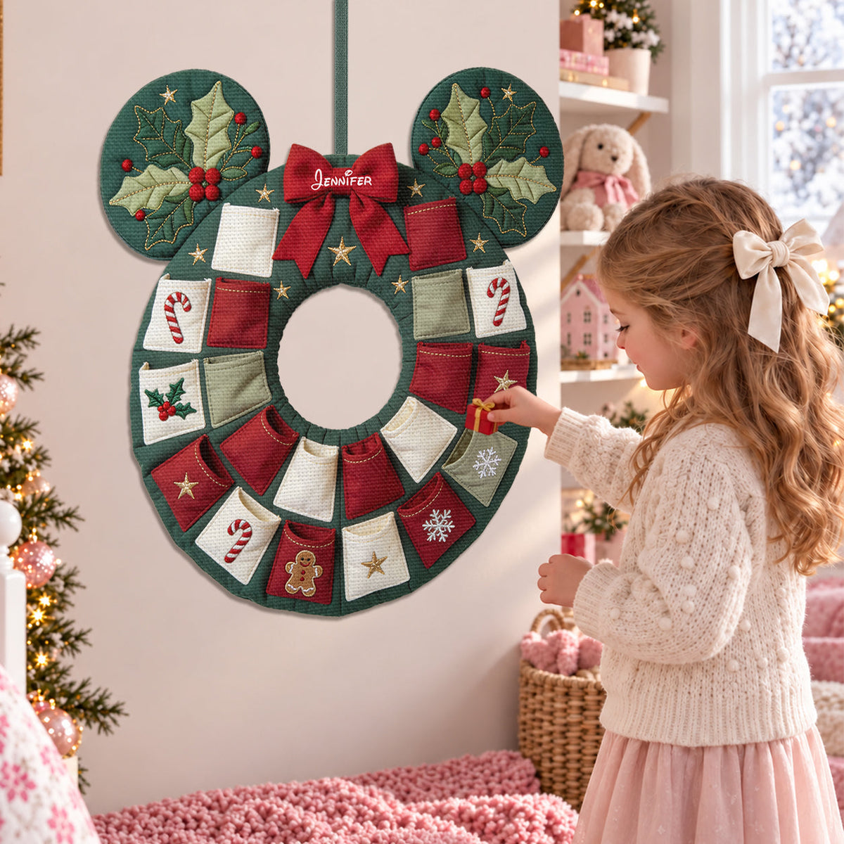 Magical - Personalized Mouse Fabric Advent Calendar