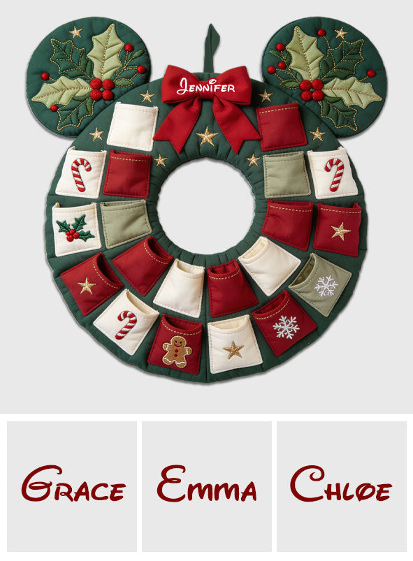 Magical - Personalized Mouse Fabric Advent Calendar