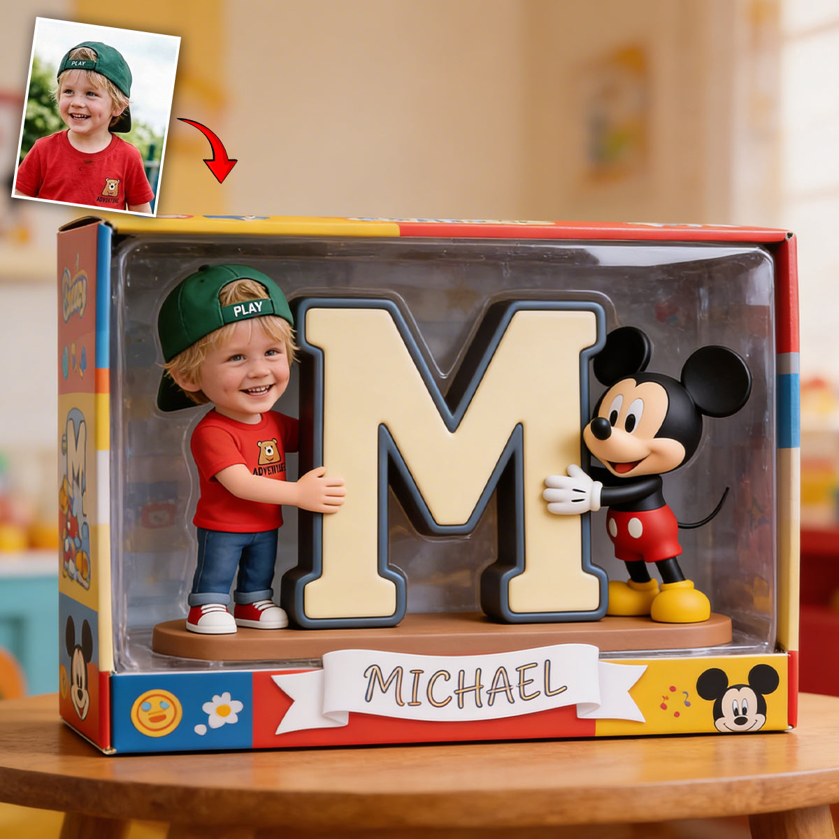 Custom Charactor, Alphabet Letter - Personalized Mouse Custom Shaped Acrylic Plaque
