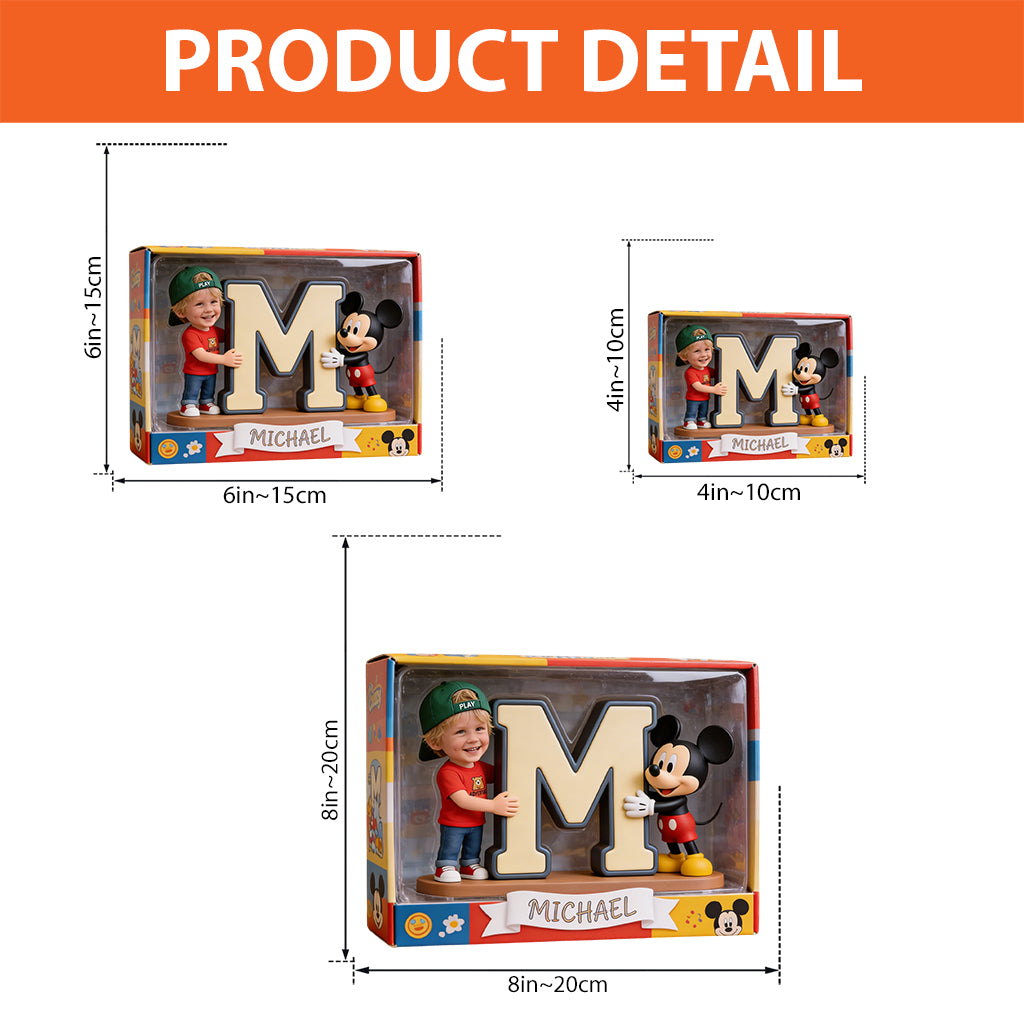 Custom Charactor, Alphabet Letter - Personalized Mouse Custom Shaped Acrylic Plaque