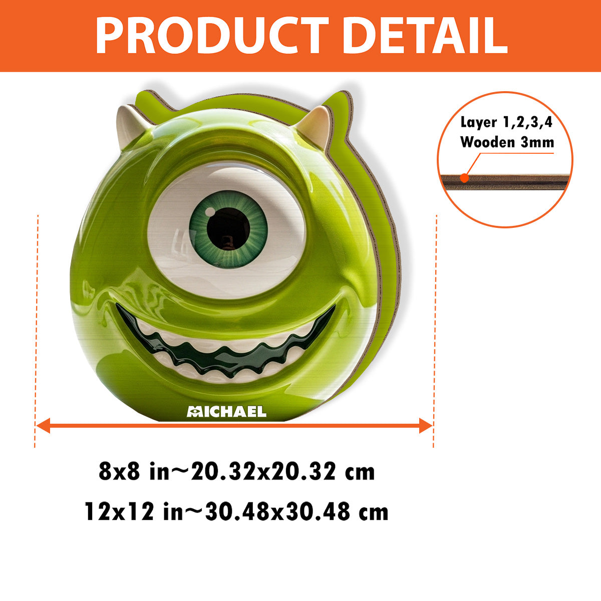 Monster University - Personalized Mouse Wooden Pen Holder