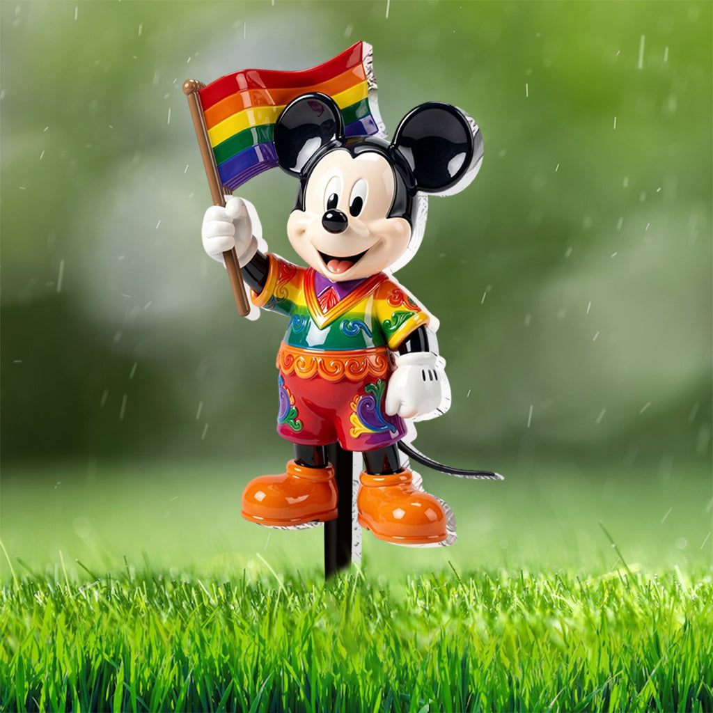 Pride Month Decoration - Personalized LGBT Support Acrylic Stake & Metal Sign
