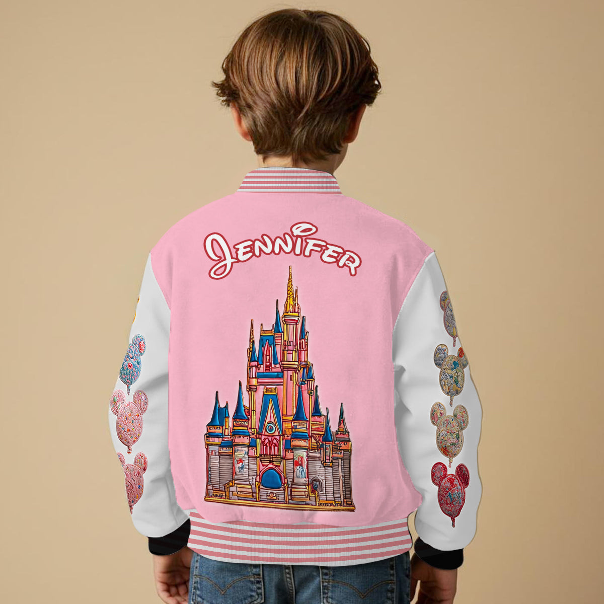 Magical Castle - Personalized Mouse Varsity Jacket
