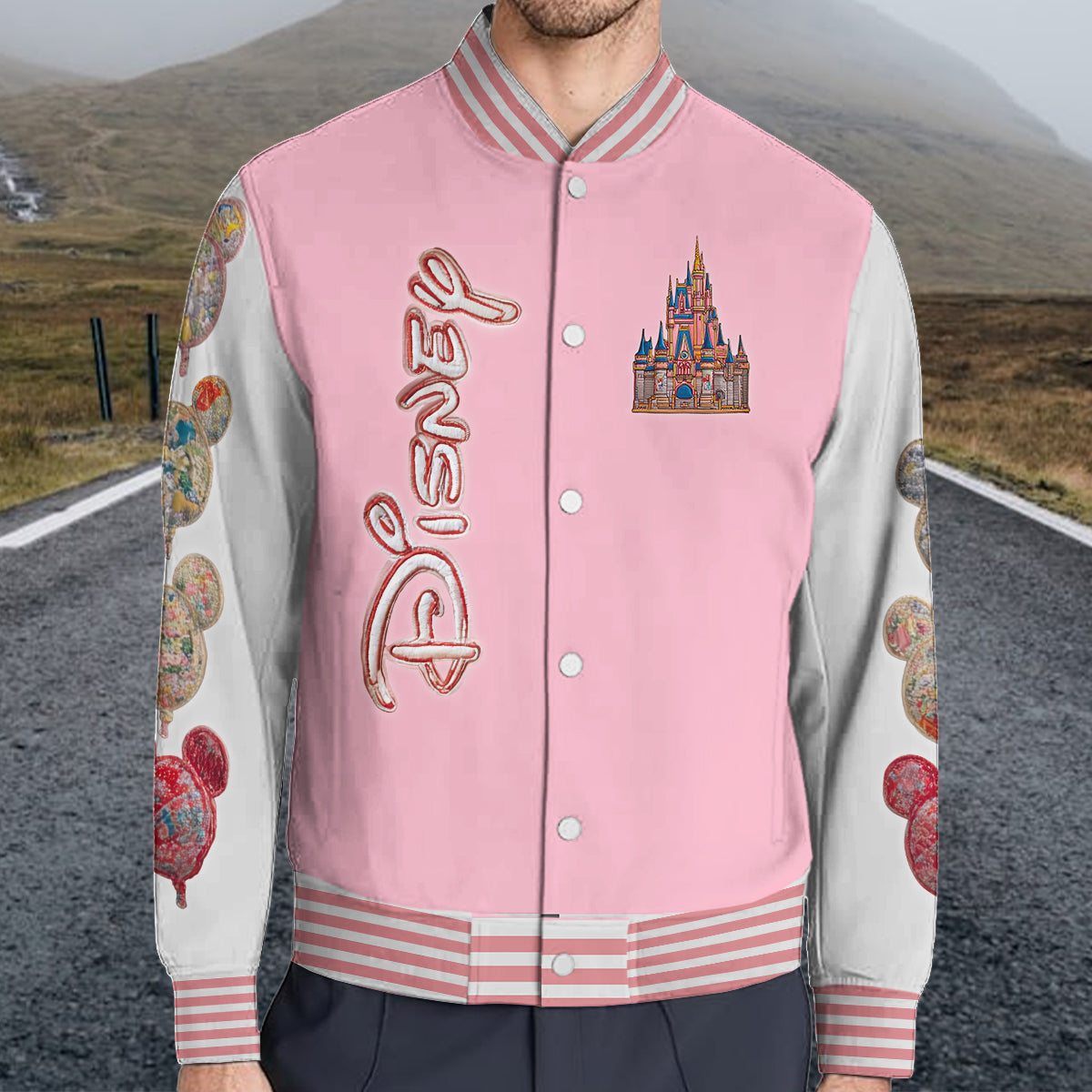 Magical Castle - Personalized Mouse Varsity Jacket