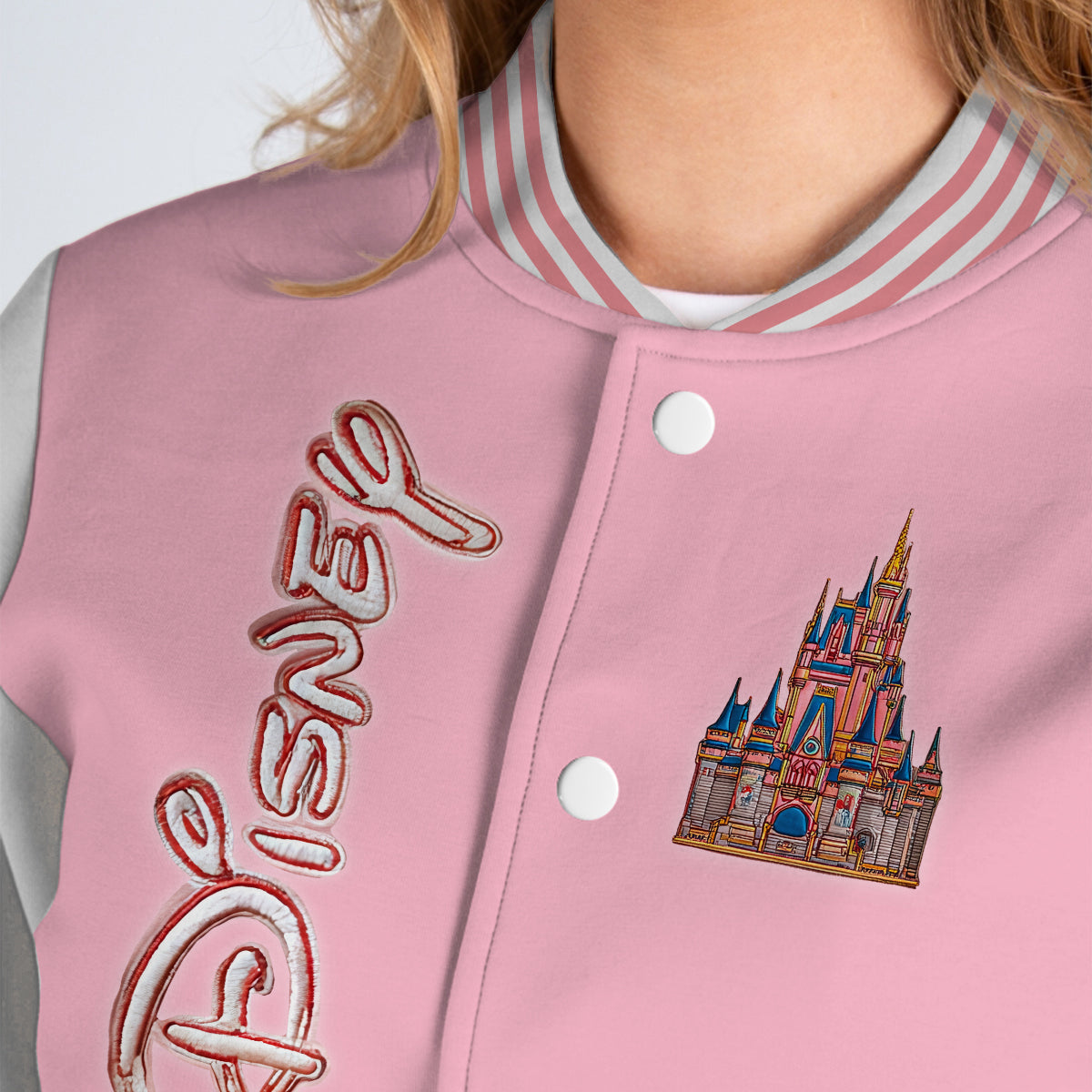 Magical Castle - Personalized Mouse Varsity Jacket