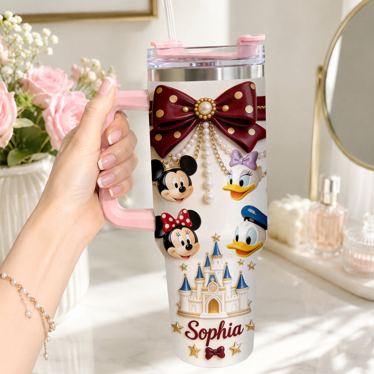 Friends - Personalized Dream Trip Tumbler With Handle