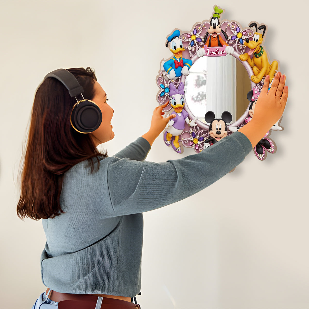 Magical World - Personalized Mouse Wall Hanging Mirror