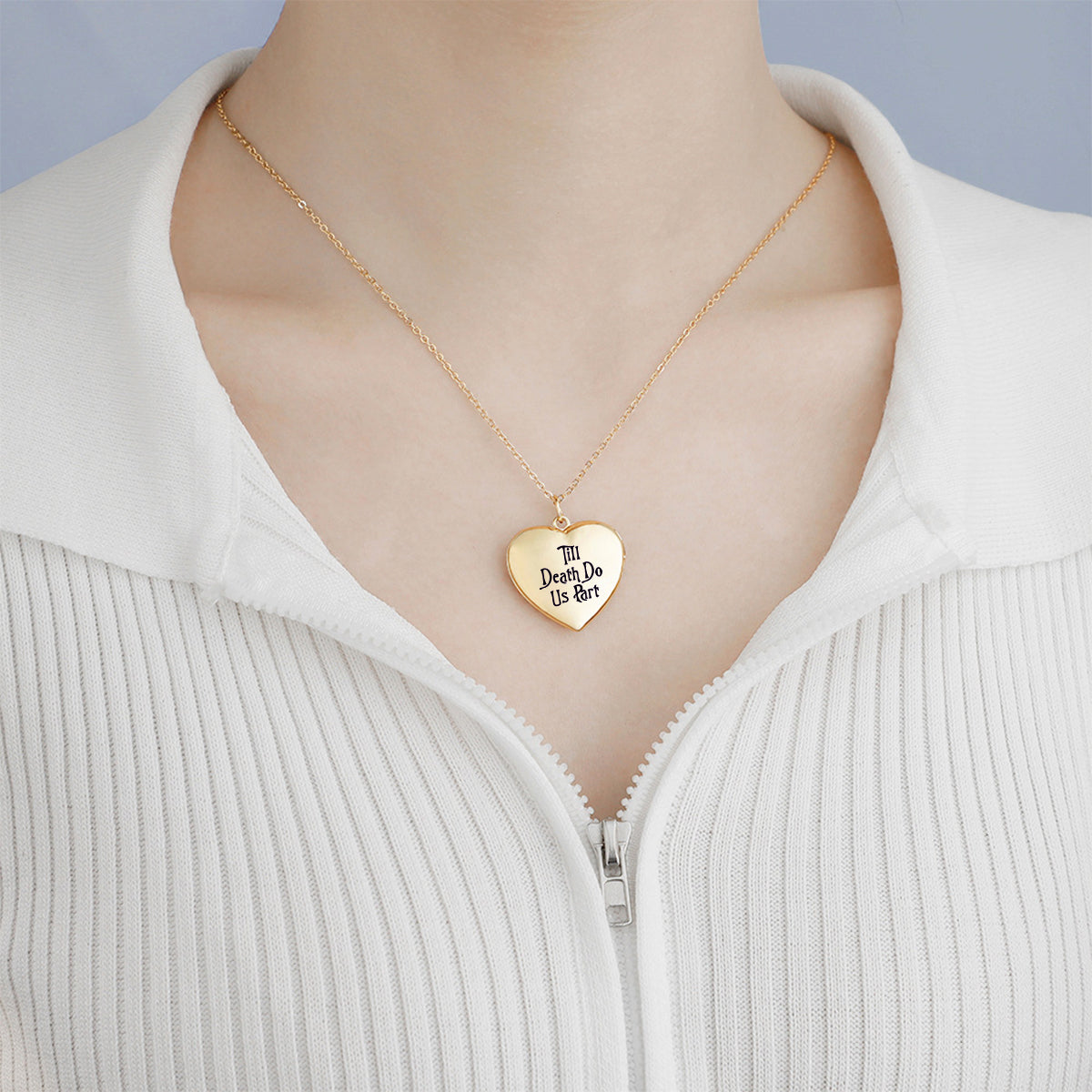 Till Death Do Us Part - Personalized Nightmare Locket Pendant Necklace
