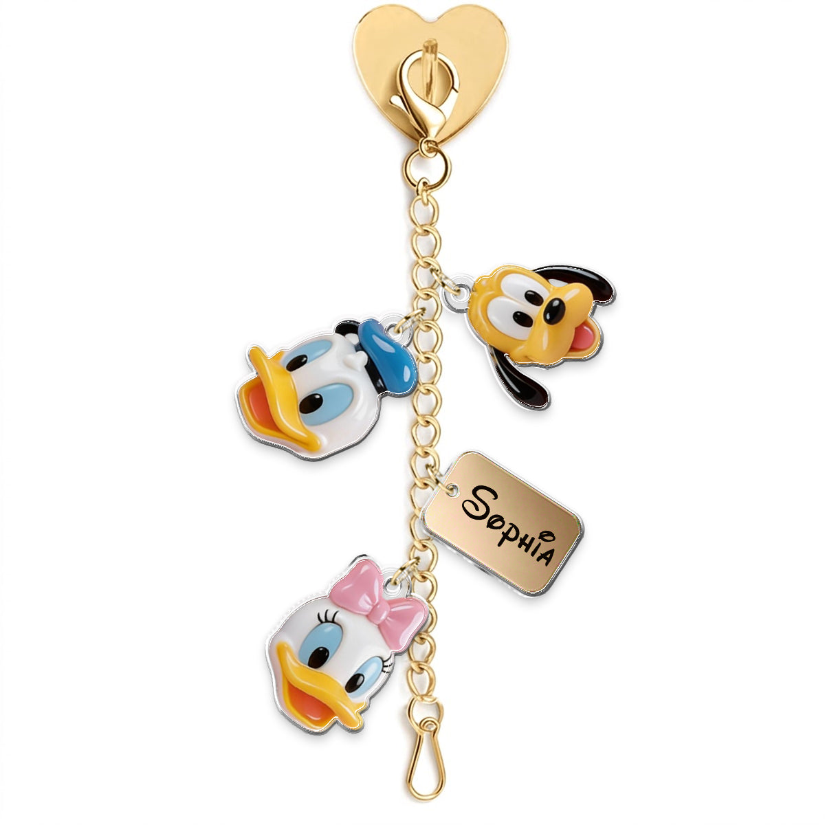 Magical Castle Friends Leather Phone Case & Charm Set - Personalized Mouse Dangling Charms