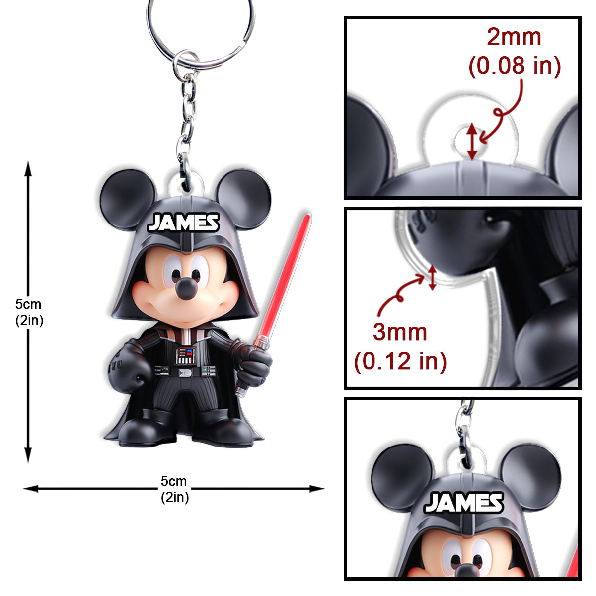 Mouse In The Galaxy - Personalized The Force Keychain