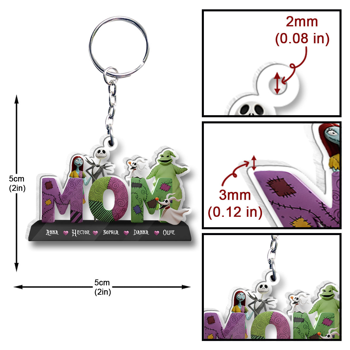 Mother Of Nightmare - Personalized Nightmare Transparent Keychain