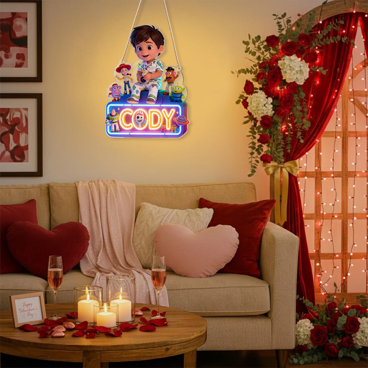 The Story Of Toys - Personalized Movie For Kids LED Light Acrylic Sign