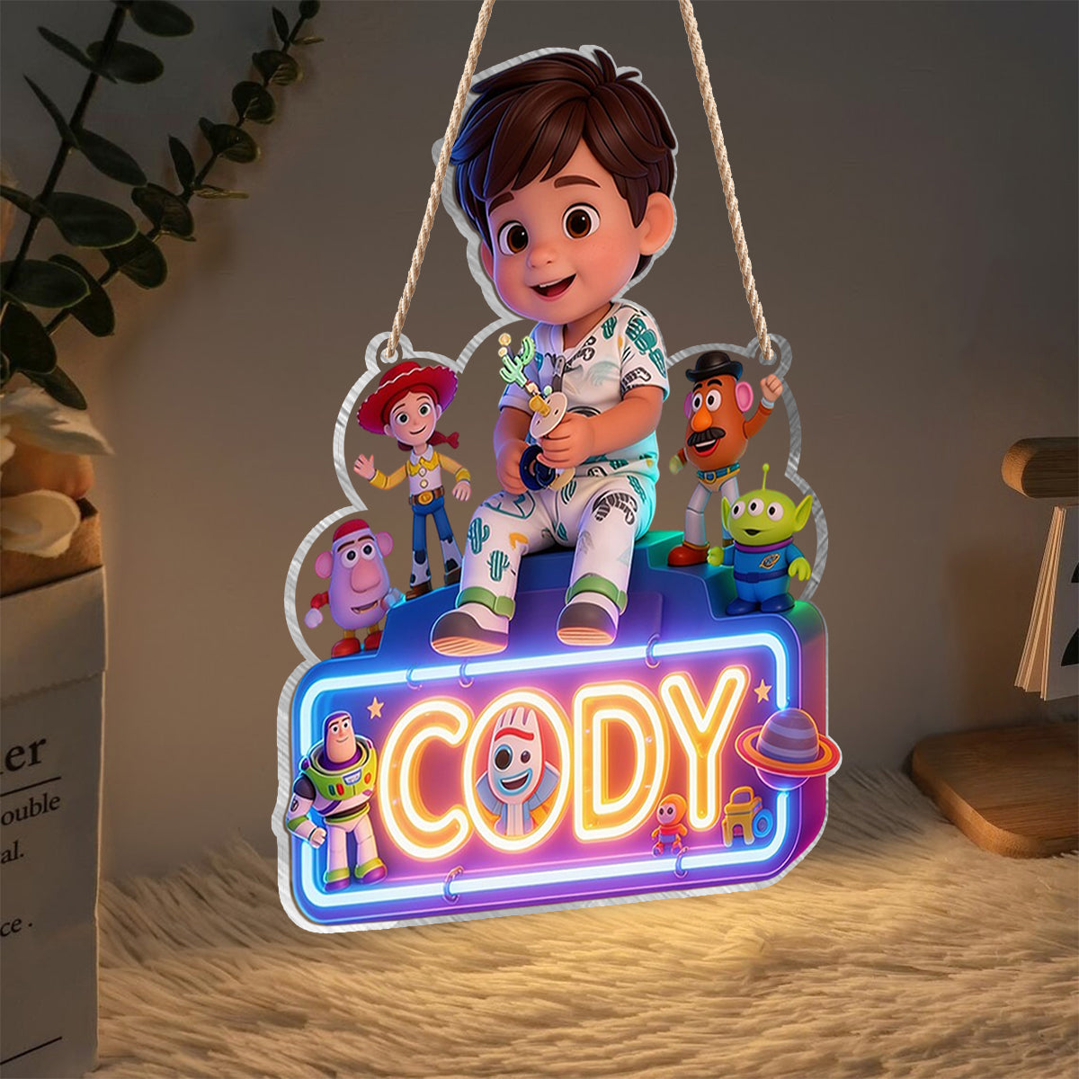 The Story Of Toys - Personalized Movie For Kids LED Light Acrylic Sign
