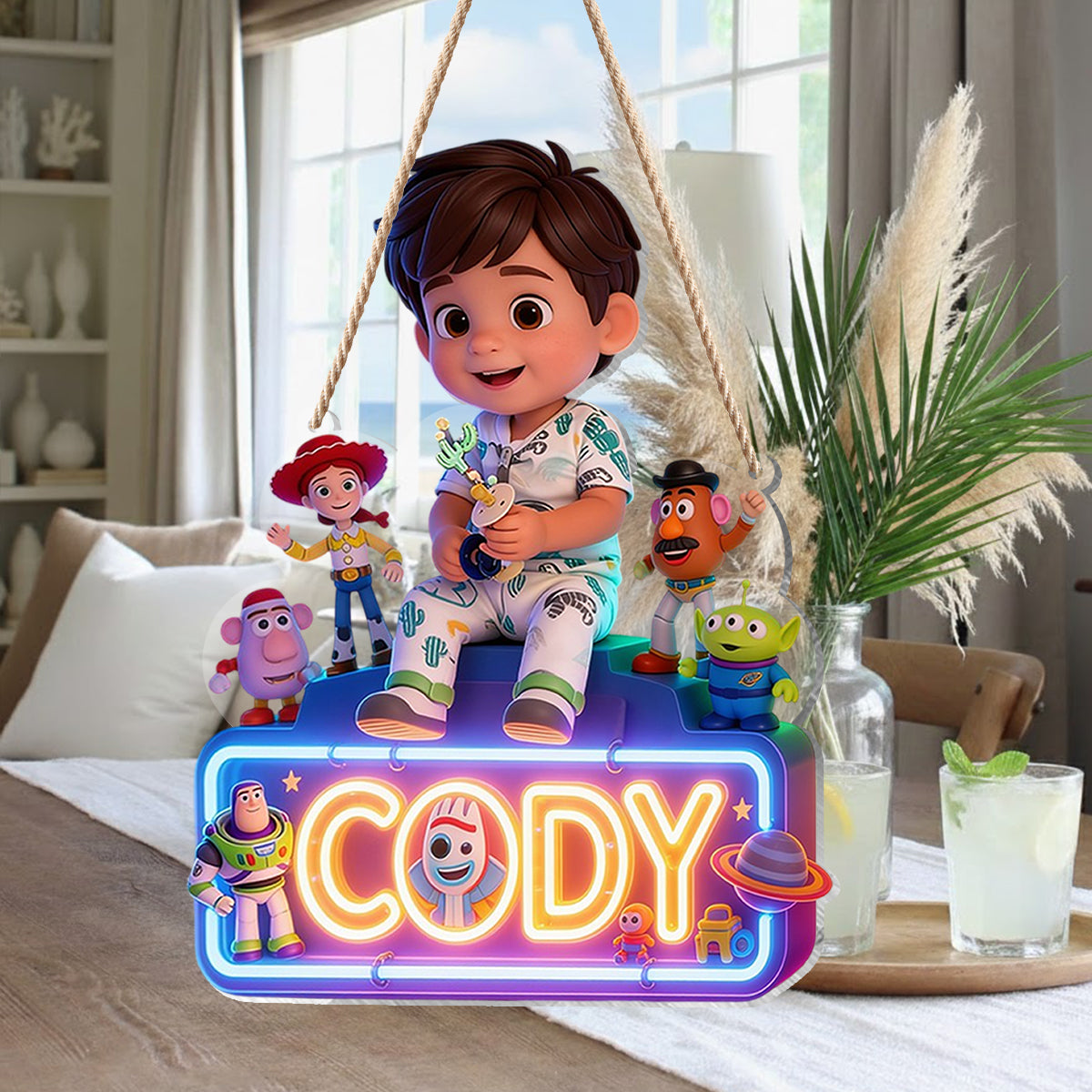 The Story Of Toys - Personalized Movie For Kids LED Light Acrylic Sign