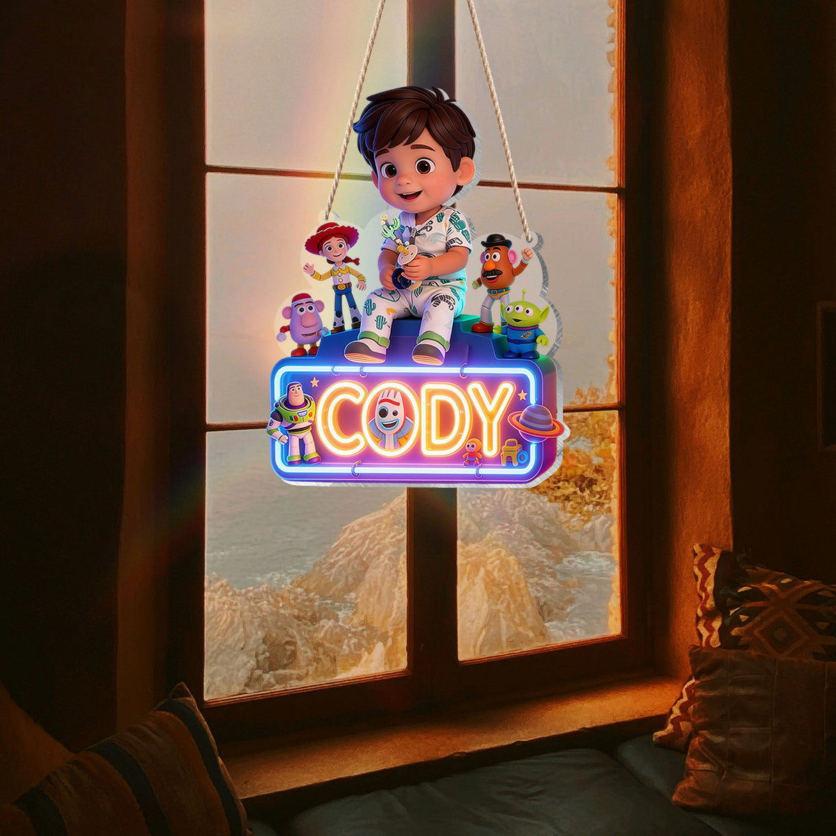 The Story Of Toys - Personalized Movie For Kids LED Light Acrylic Sign