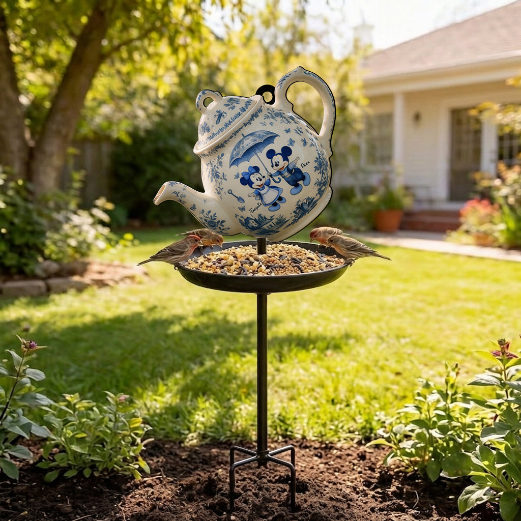Garden Mouse - Personalized Mouse Bird Feeder/ Bath