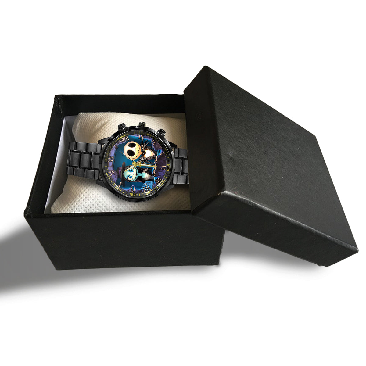 Nighttime Fantasy Couple Custom Name - Personalized Nightmare Hand Watch