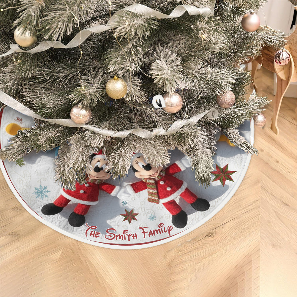 Merry Christmas - Personalized Mouse Tree Skirt