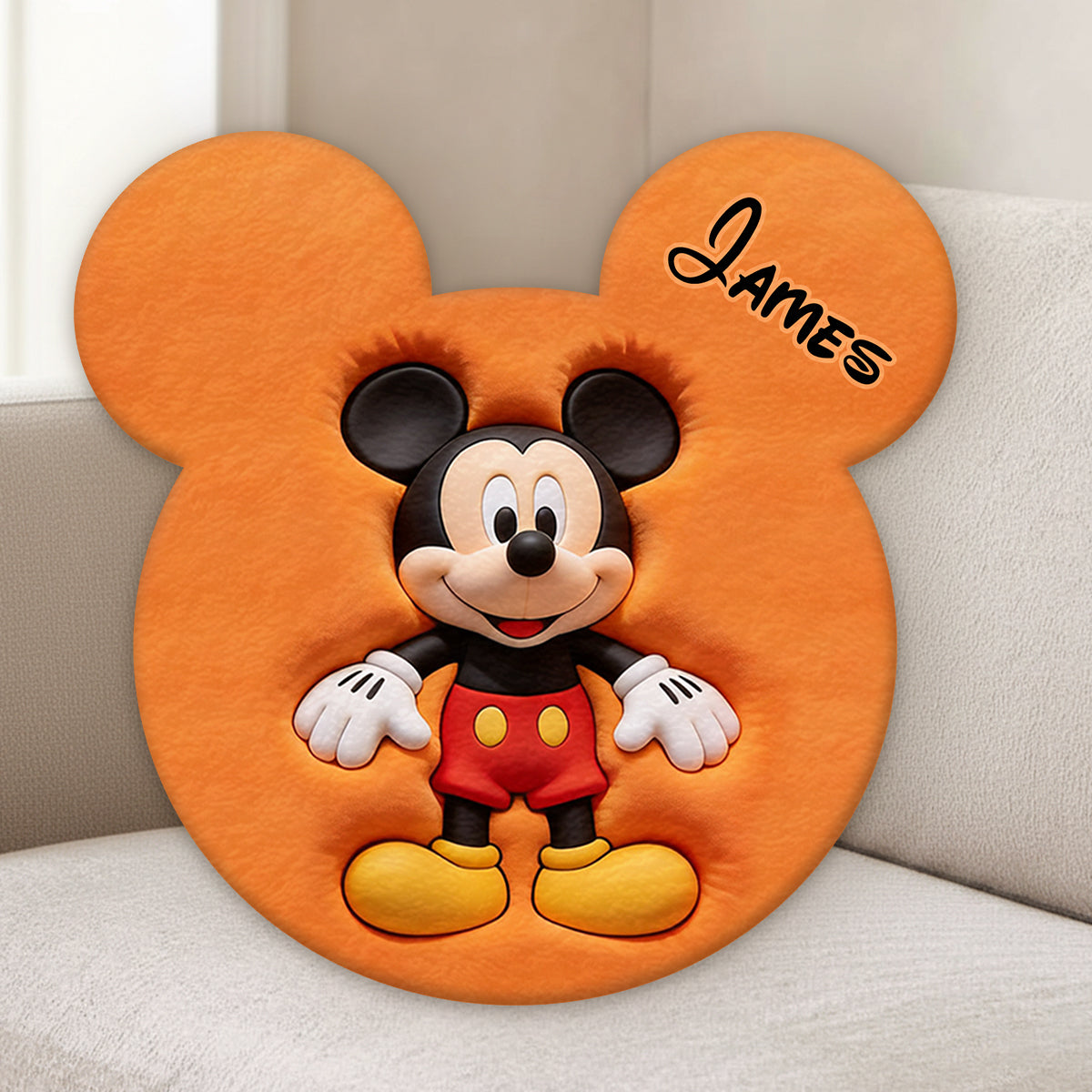 Magic Friends - Personalized Mouse Premium Faux Fur Pillow
