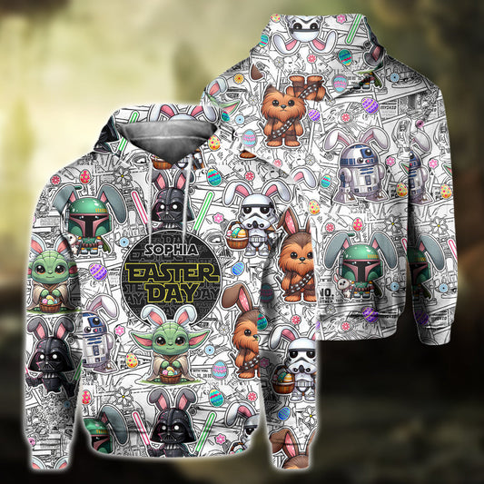 Happy Easter - Personalized The Force All Over Shirt