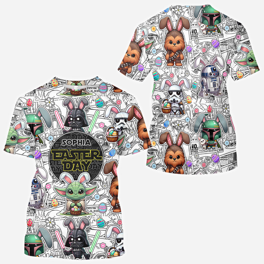 Happy Easter - Personalized The Force All Over Shirt