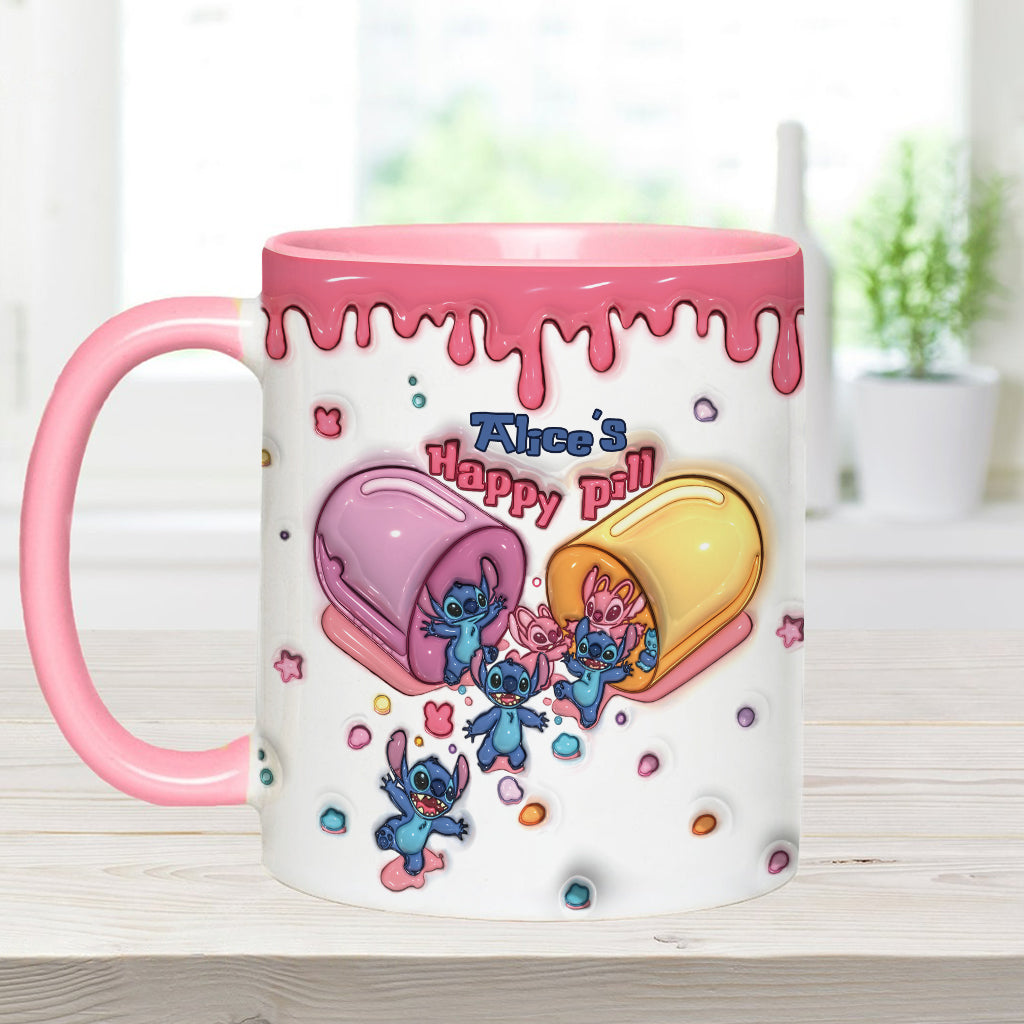 My Happy Pill - Personalized Ohana Accent Mug