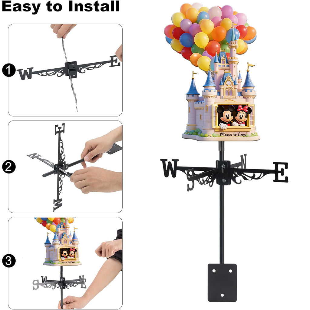 Magical Castle - Personalized Dream Trip Weather Vane
