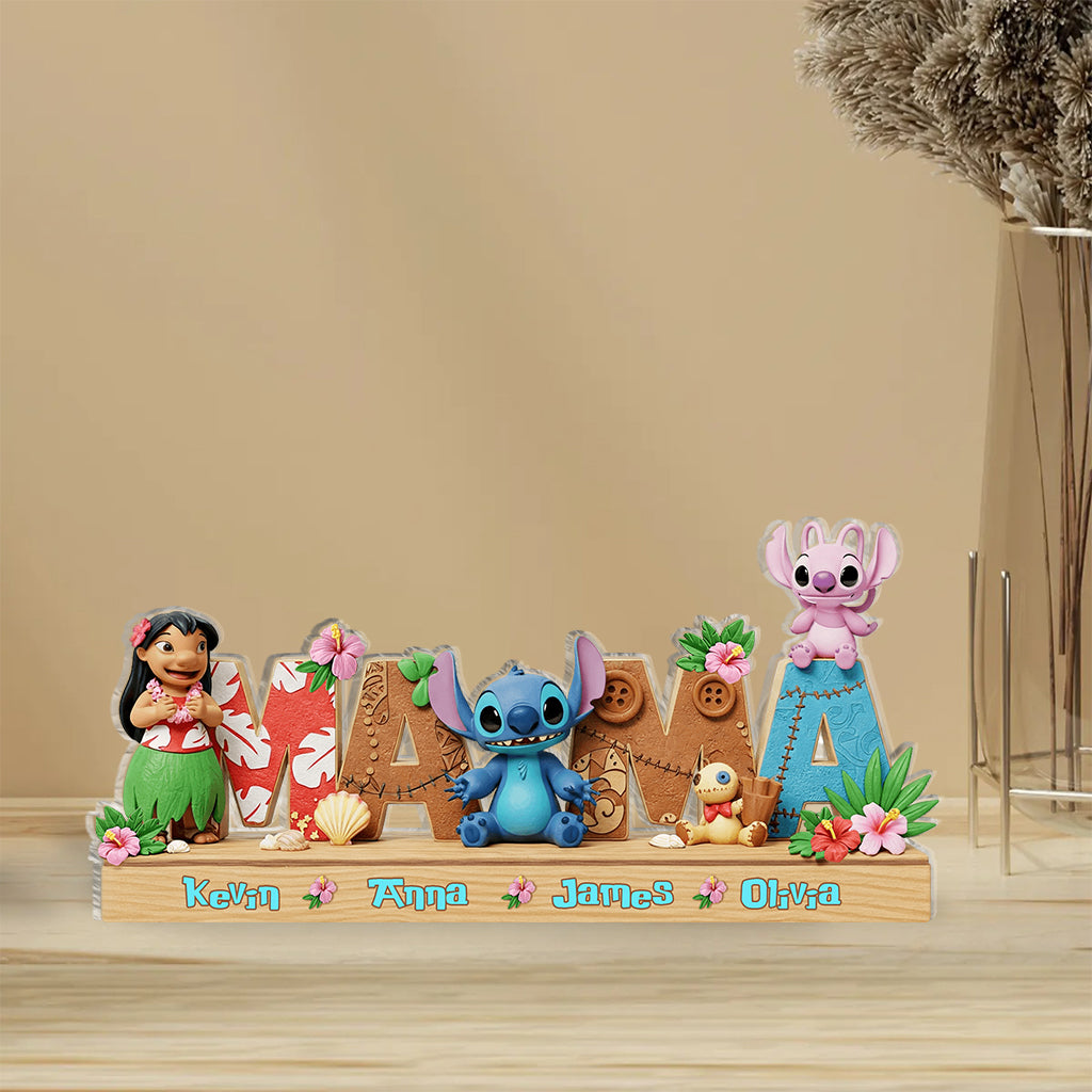 Ohana Means Family - Personalized Ohana Custom Shaped Acrylic Plaque