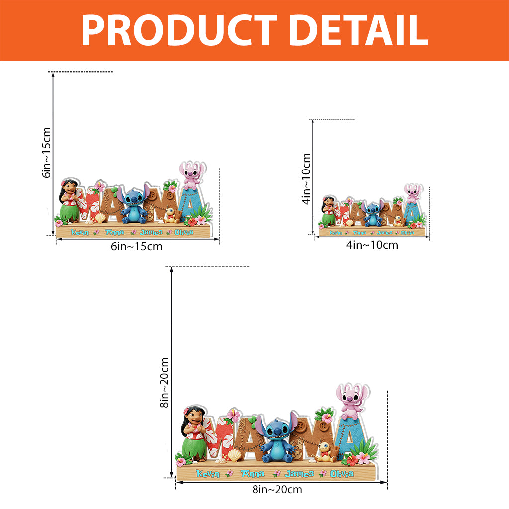 Ohana Means Family - Personalized Ohana Custom Shaped Acrylic Plaque