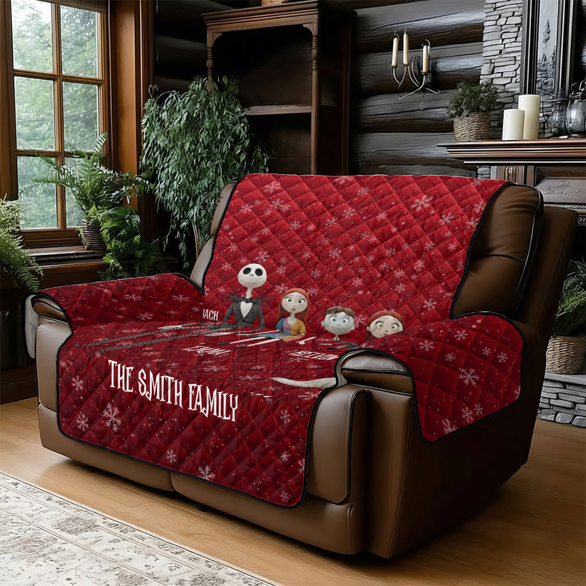Nightmare Family - Personalized Nightmare Quilted Sofa/Couch Cover