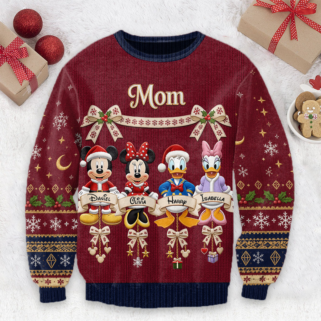 Magical Christmas - Personalized Mouse Ugly Sweater