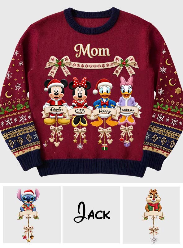 Magical Christmas - Personalized Mouse Ugly Sweater