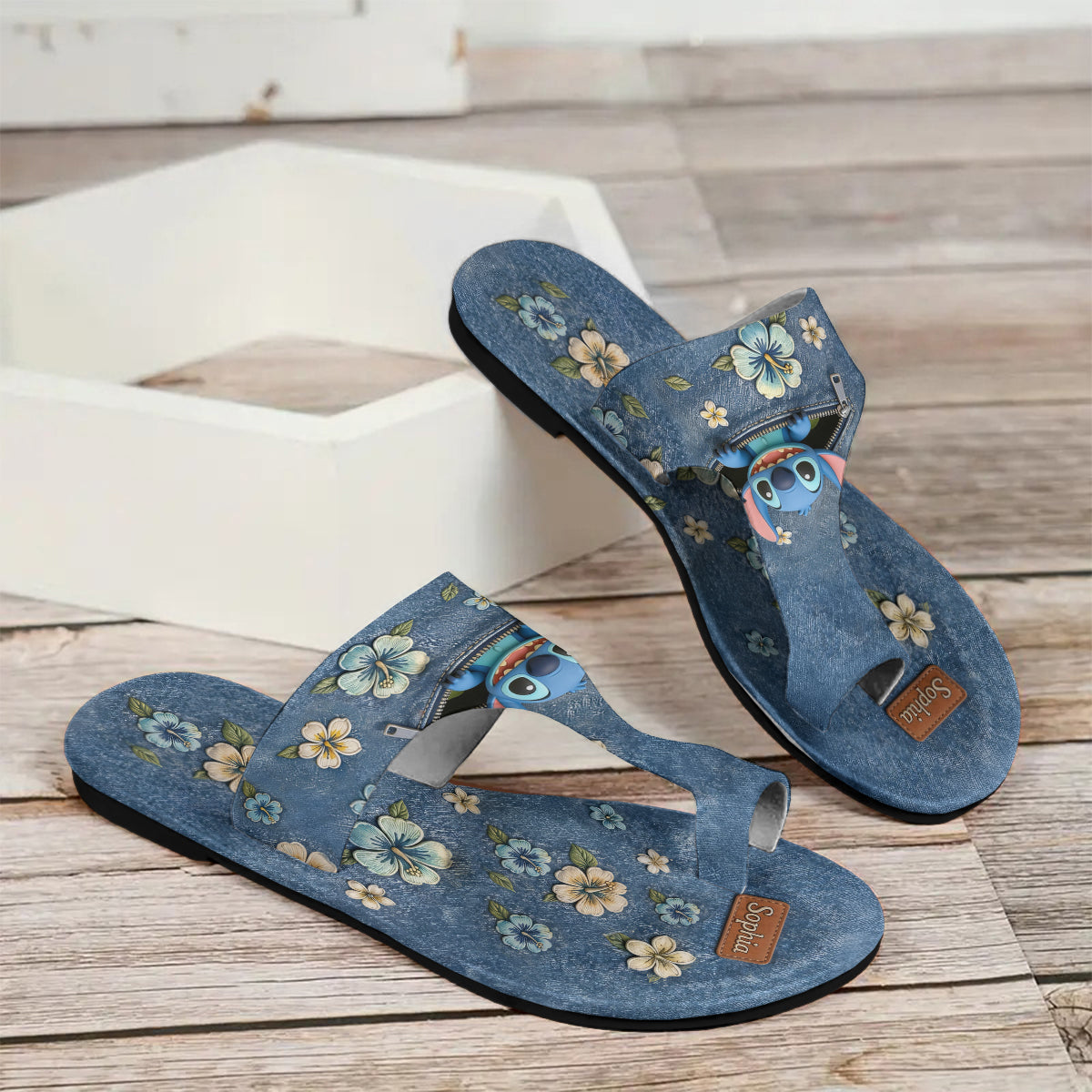 Ohana Means Family - Personalized Ohana Open Toe Sandals