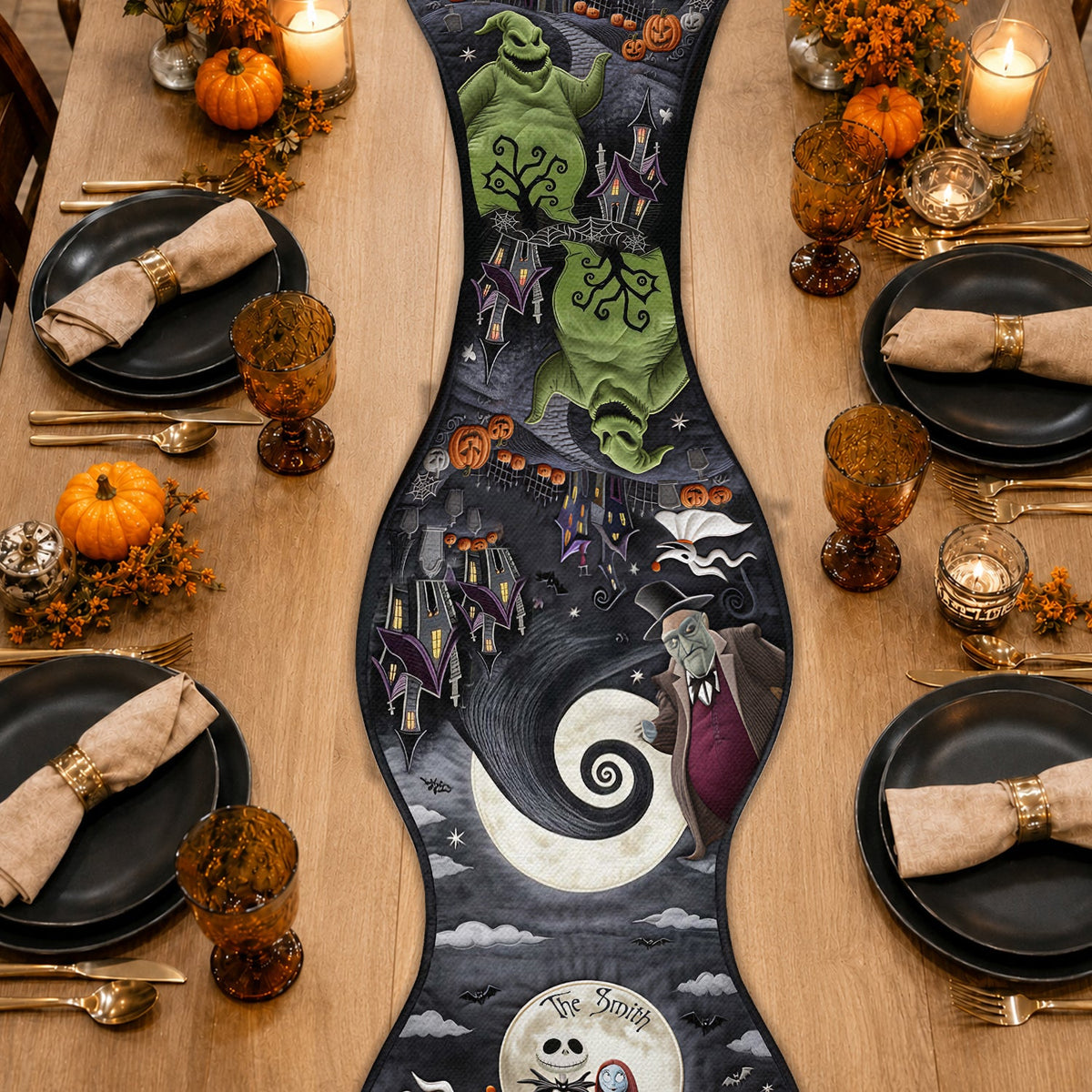 Halloween Nightmare - Personalized Nightmare Custom Shape Table Runner