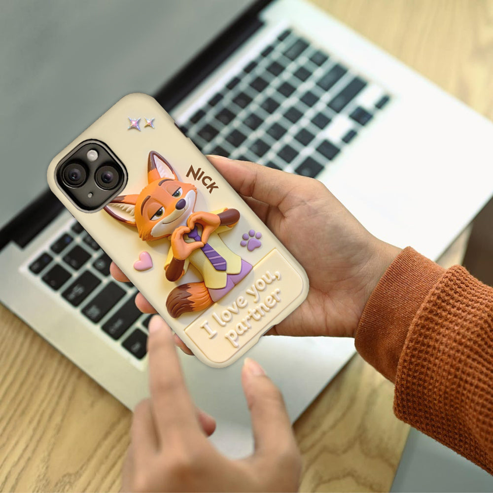 I Love You - Personalized Couple Full Print Phone Case
