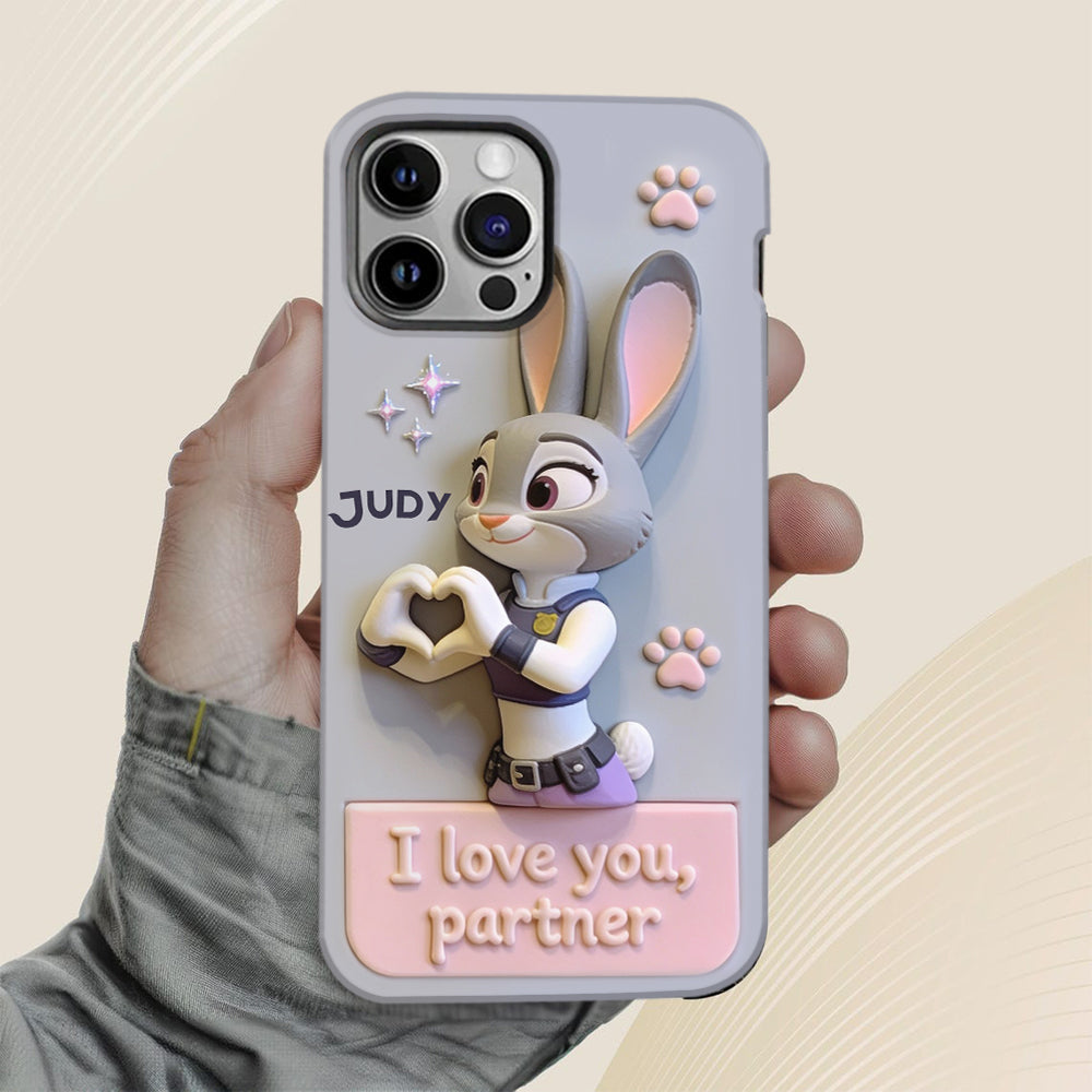 I Love You - Personalized Couple Full Print Phone Case